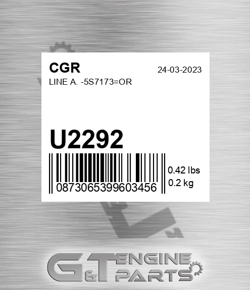 U2292 Line A. -5s7173=or