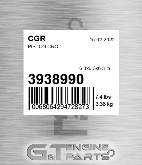3938990 Piston Cro
