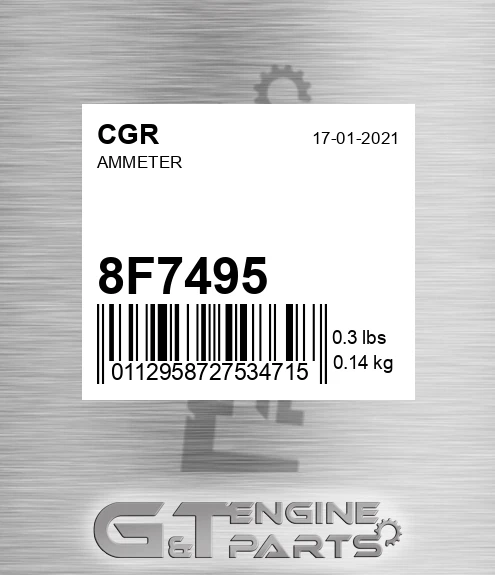 8F7495 Ammeter
