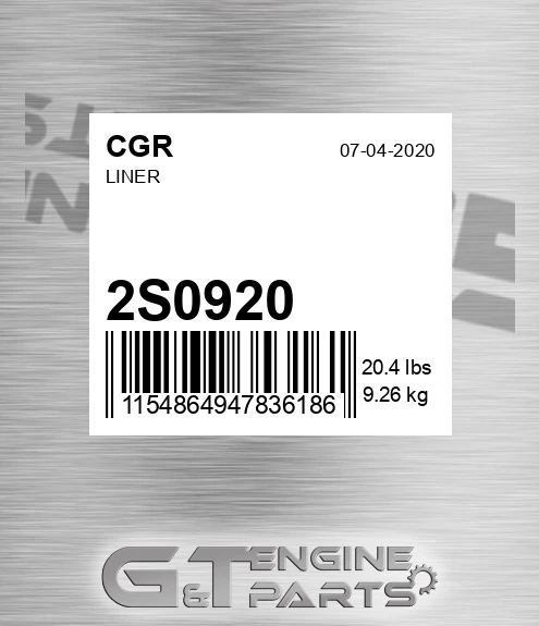 2S0920 Liner