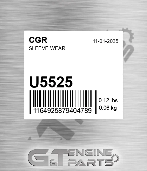 U5525 CGR Sleeve Wear