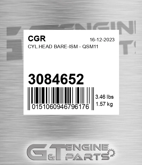 3084652 Cyl.head Bare-ism - Qsm11