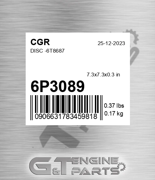 6P3089 CGR Disc -6t8687