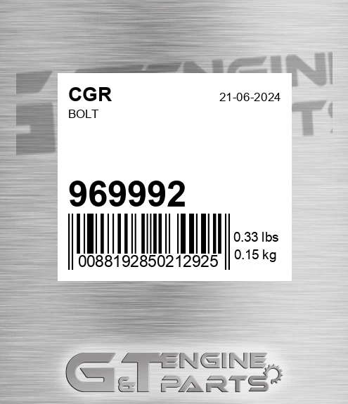 969992 Bolt