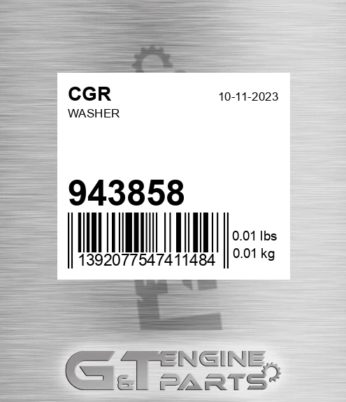943858 Washer