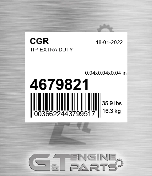 4679821 CGR Tip-extra Duty