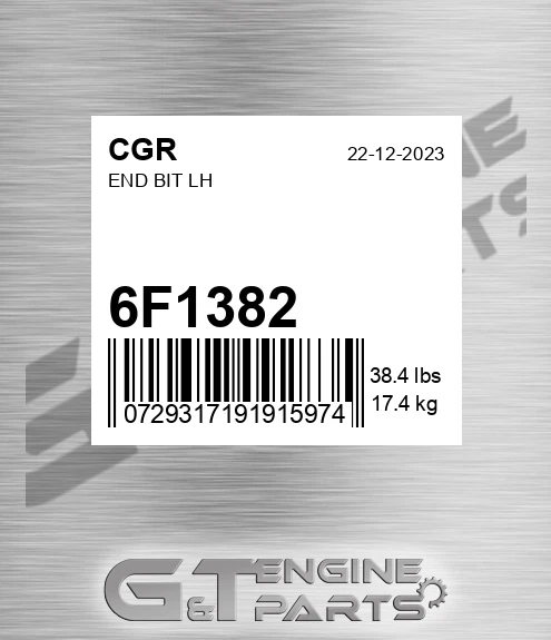 6F1382 End Bit Lh