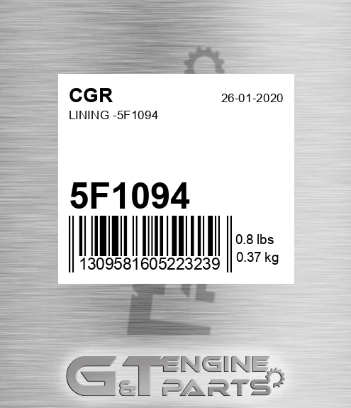 5F1094 Lining -