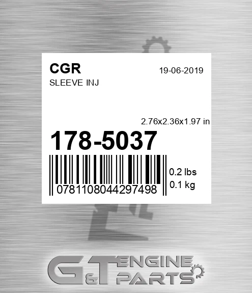 178-5037 Sleeve Inj