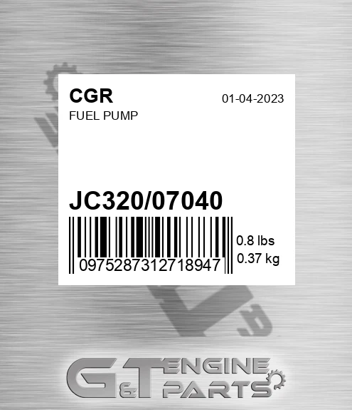 JC320/07040 Fuel Pump