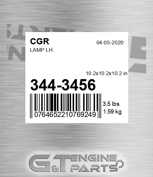 344-3456 CGR Lamp Lh.