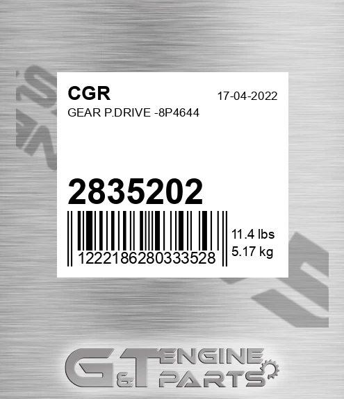 2835202 Gear P.drive -8p4644