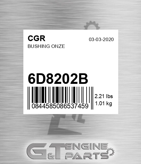 6D8202B Bushing Onze