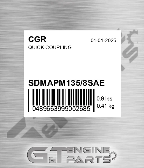 SDMAPM135/8SAE Quick Coupling