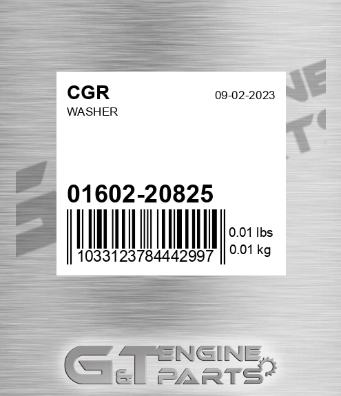 01602-20825 Washer