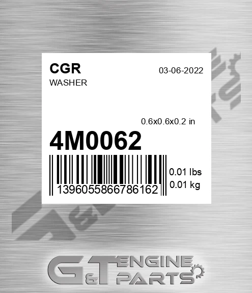 4M0062 Washer