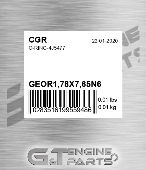 GEOR1,78X7,65N6 O-ring-4j5477