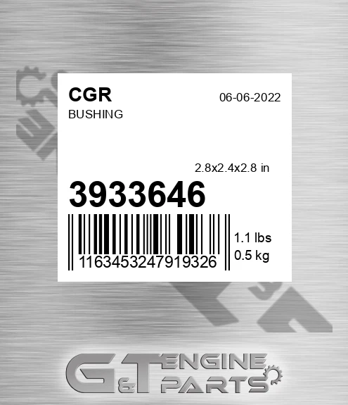 3933646 CGR Bushing