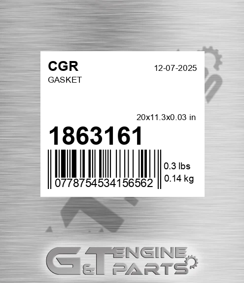 1863161 CGR Gasket