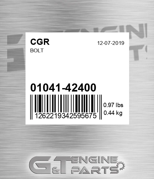 01041-42400 Bolt for CGR