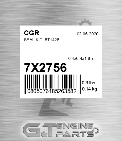 7X2756 CGR Seal Kit -8t1428