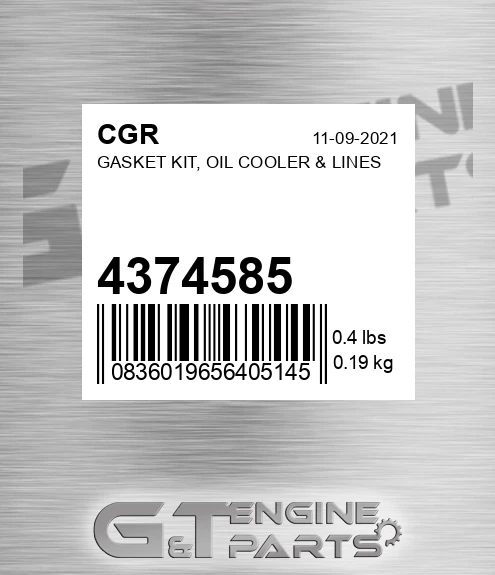 4374585 Gasket Kit, Oil Cooler & Lines