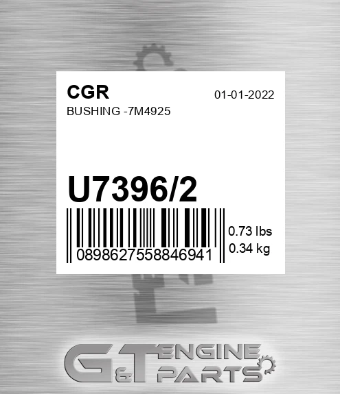 U7396/2 Bushing -7m4925