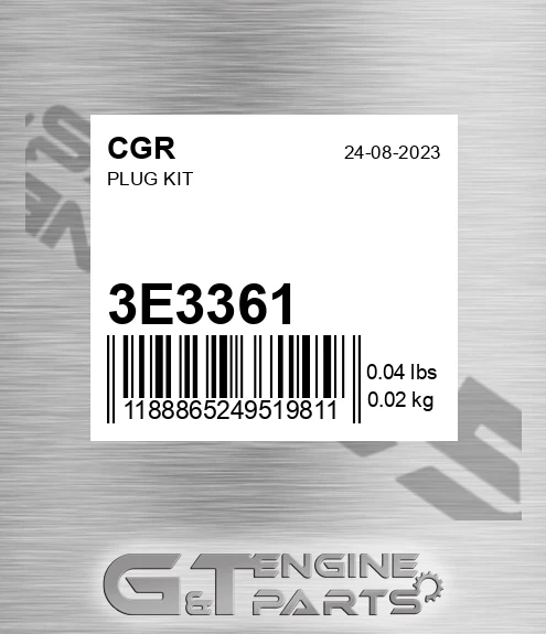 3E3361 Plug Kit