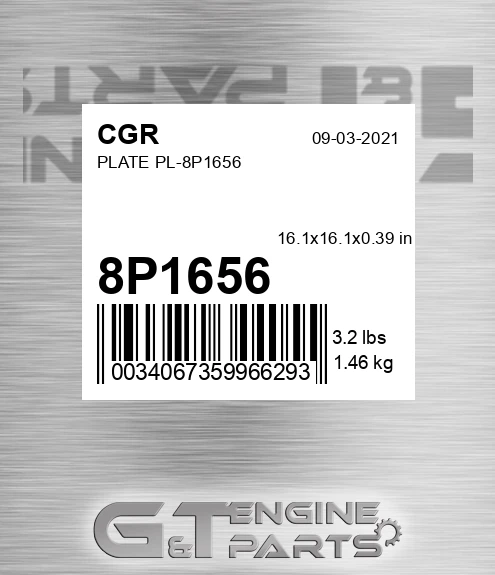 8P1656 CGR Plate Pl-