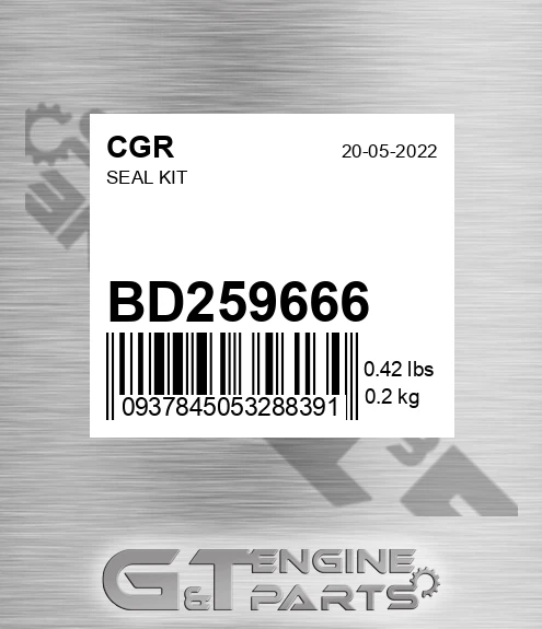 BD259666 Seal Kit