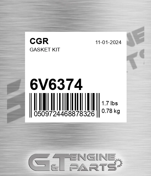 6V6374 Gasket Kit