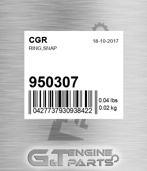 950307 CGR Ring,snap