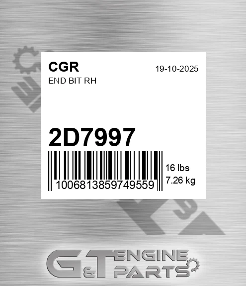 2D7997 End Bit Rh