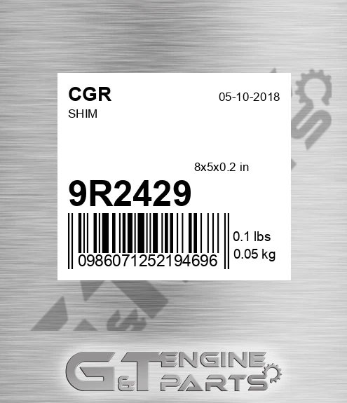 9R2429 CGR Shim