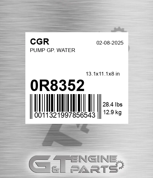 0R8352 Pump Gp. Water
