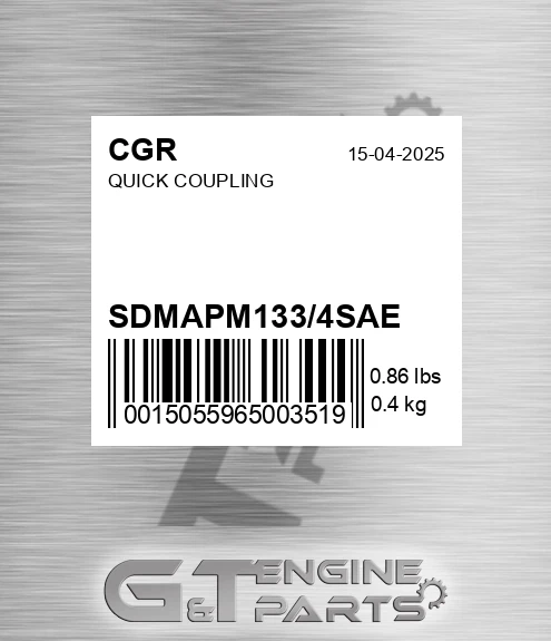 SDMAPM133/4SAE Quick Coupling