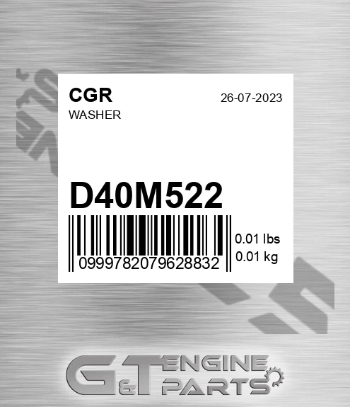 D40M522 Washer