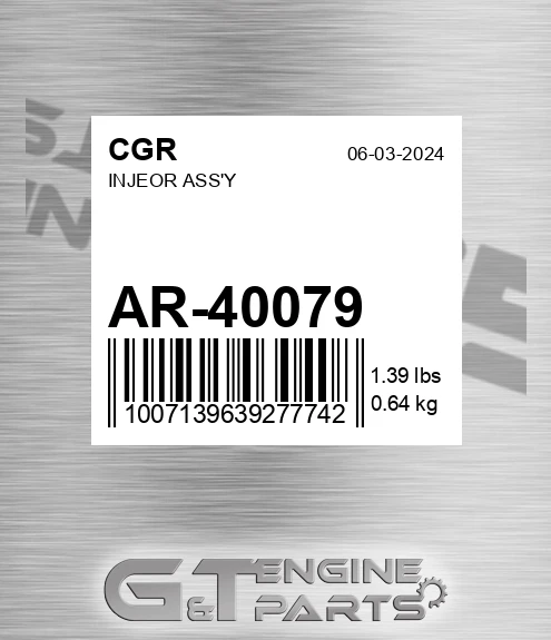 AR-40079 Injeor Ass'y