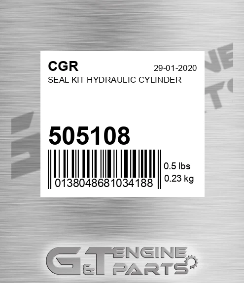 505108 Seal Kit Hydraulic Cylinder