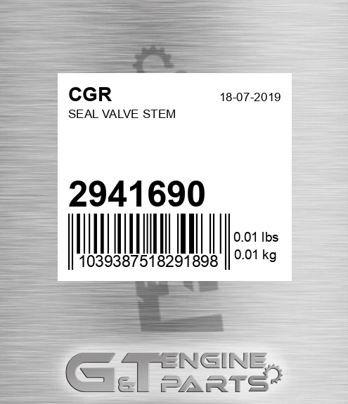 2941690 Seal Valve Stem for CGR
