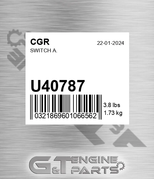 U40787 Switch A.
