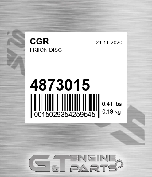 4873015 CGR Friion Disc