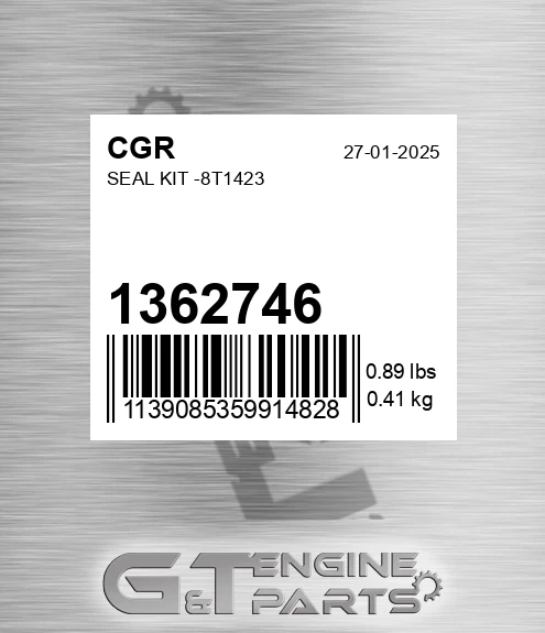 1362746 CGR Seal Kit -8t1423