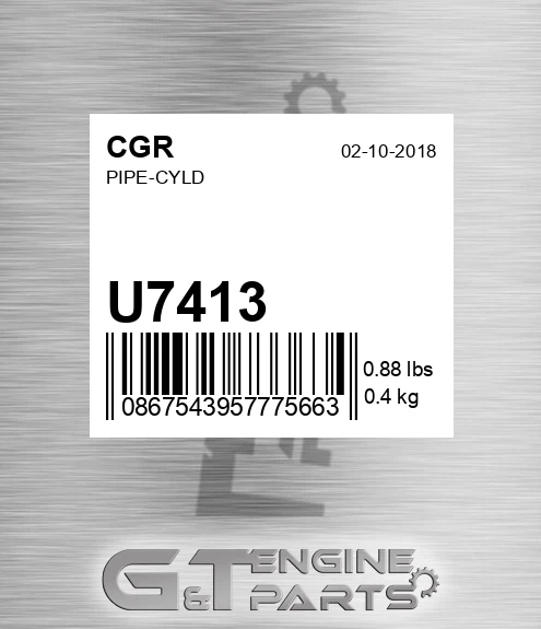 U7413 Pipe-cyld