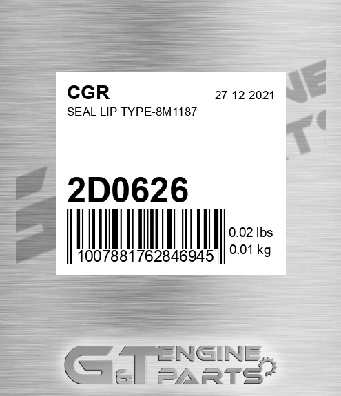 2D0626 Seal Lip Type-8m1187