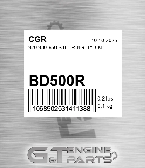 BD500R 920-930-950 Steering Hyd.kit