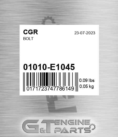 01010-E1045 Bolt