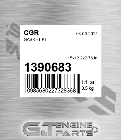 1390683 CGR Gasket Kit