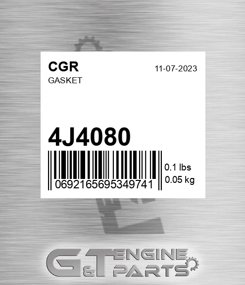 4J4080 Gasket