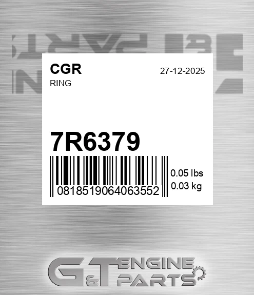 7R6379 Ring for CGR
